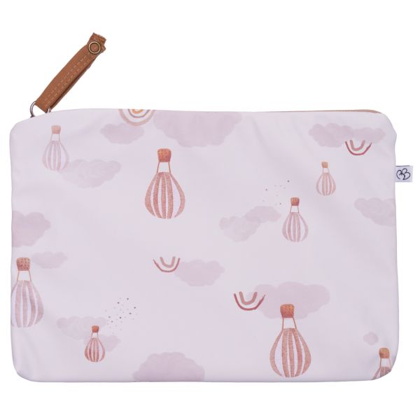 Trousse bébé en tissu imperméable Montgolfières