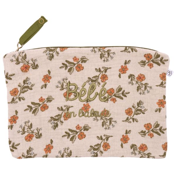 Trousse bébé en coton brodée 