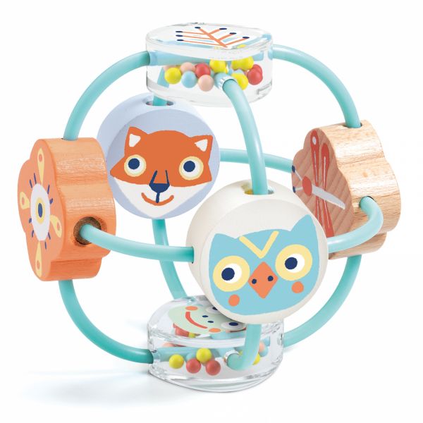 Hochet BabyBali Collection Baby Blanc