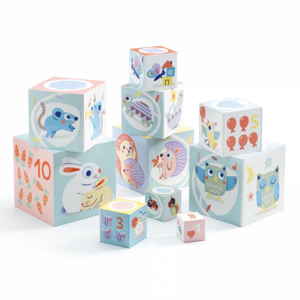 Cubes BabyBloki collection Baby blanc