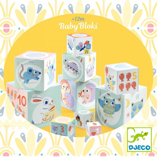 Cubes BabyBloki collection Baby blanc