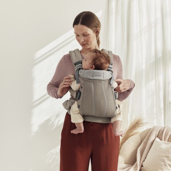 Porte bébé Harmony Mesh 3D gris beige