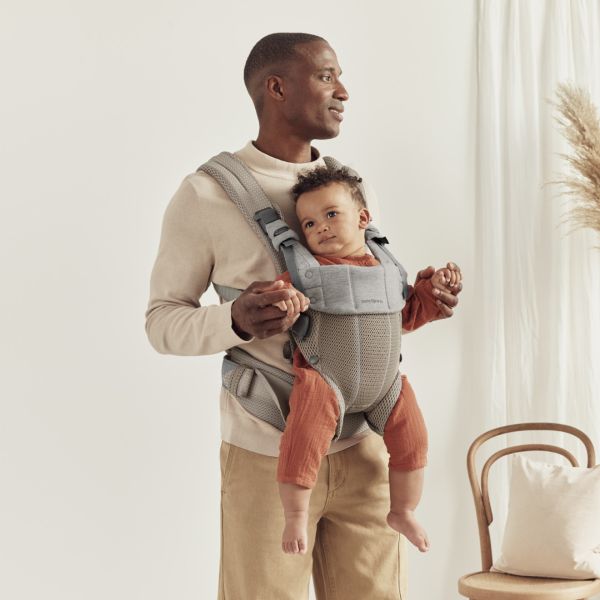 Porte bébé Harmony Mesh 3D gris beige