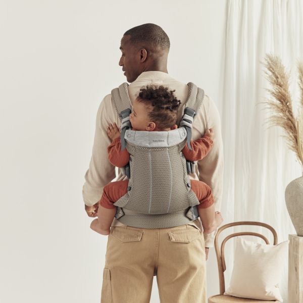 Porte bébé Harmony Mesh 3D gris beige