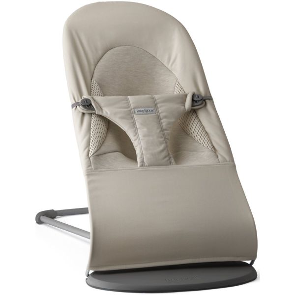 Transat bébé balance Soft tissé jersey gris sable