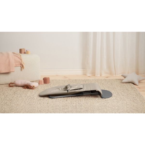 Transat bébé balance Soft tissé jersey gris sable