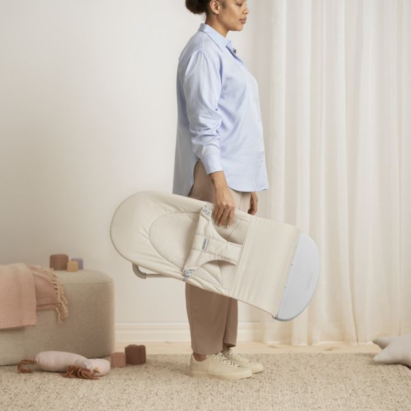 Transat bébé balance Soft tissé jersey Tri Fabric beige clair