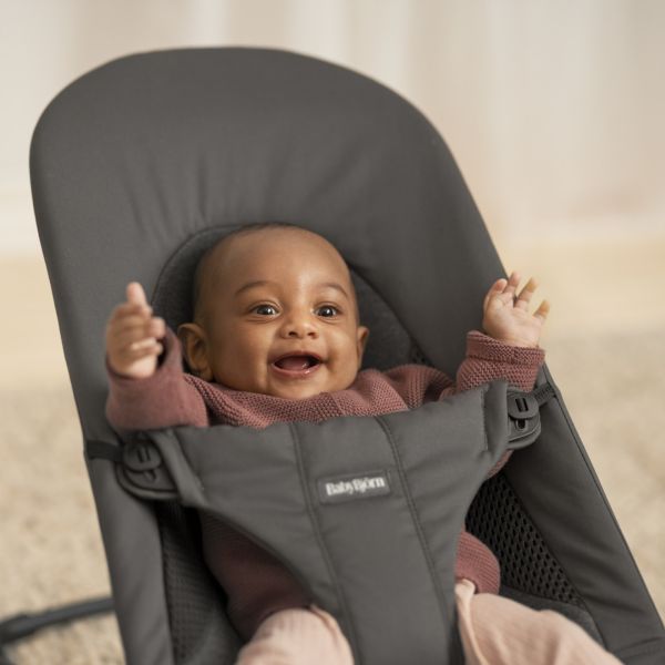 Transat bébé balance Soft tissé jersey Tri Fabric gris foncé