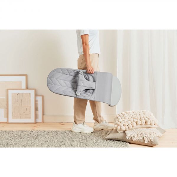 Pack Transat Bliss tissé matelassage pétale gris clair avec Arche de  jeux Yeux espiègles