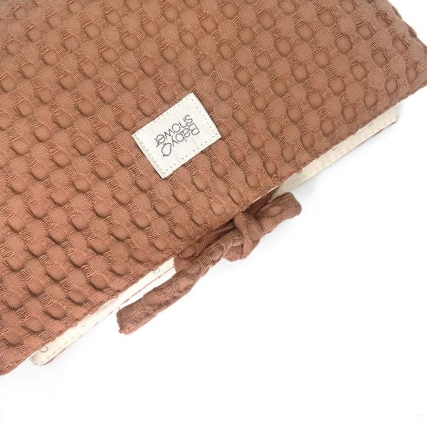 Pochette à langer compacte Gaufre Cannelle