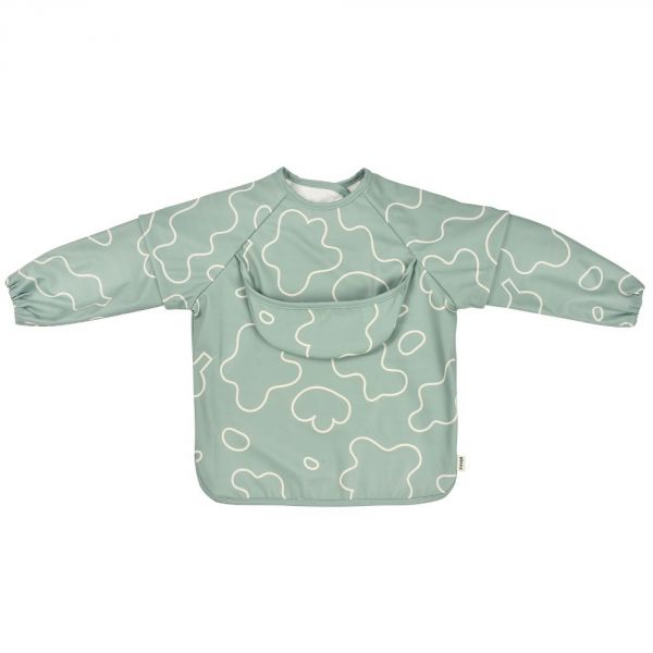 Robot Babycook Neo Eucalyptus + Bavoir à manches évolutif Sage green + Coffret repas verre Eucalyptus