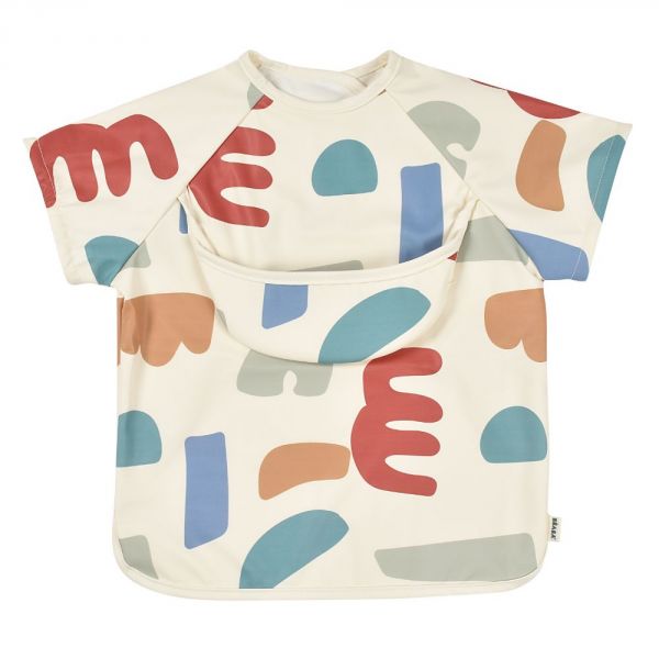 Robot Babycook Neo Grey et white + Bavoir à manches évolutif et 2 en 1 Playful + Coffret repas verre Jungle