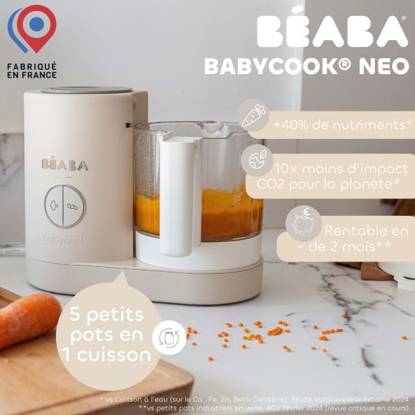 Robot cuiseur 6 en 1 Babycook Neo Argile