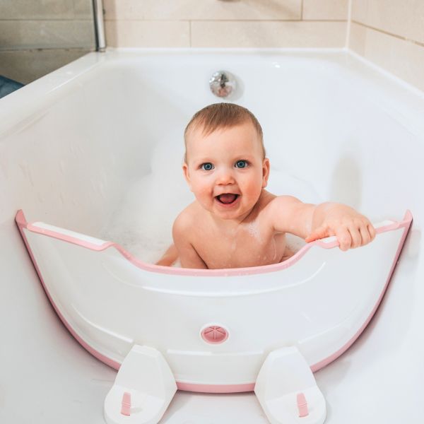 Réducteur de baignoire Blanc et bleu