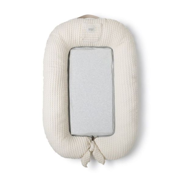 Réducteur de lit - Babynest Gaufre vanille