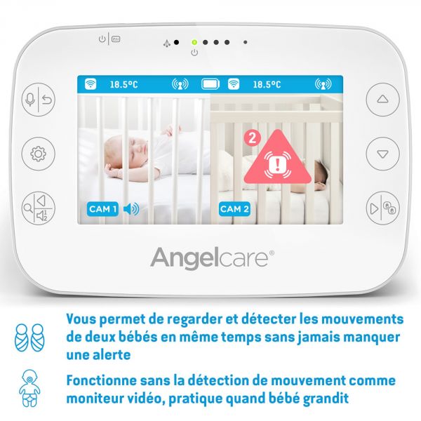 Babyphone vidéo moniteur son et mouvement AC327