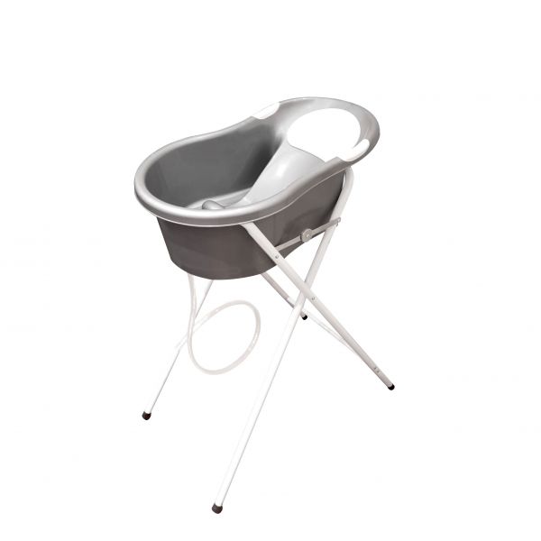 Dbb Remond Baignoire 0 6 Mois Argentee Avec Transat Integre Support A Pied Made In Bebe