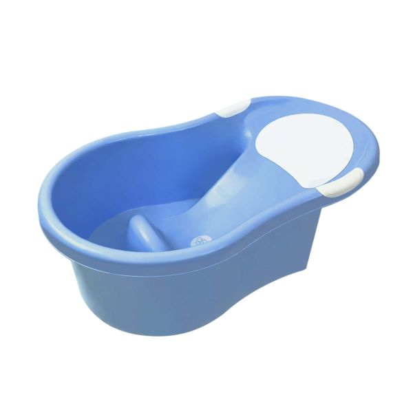 Pack baignoire 0-6 mois avec transat intégré + support de baignoire - bleu