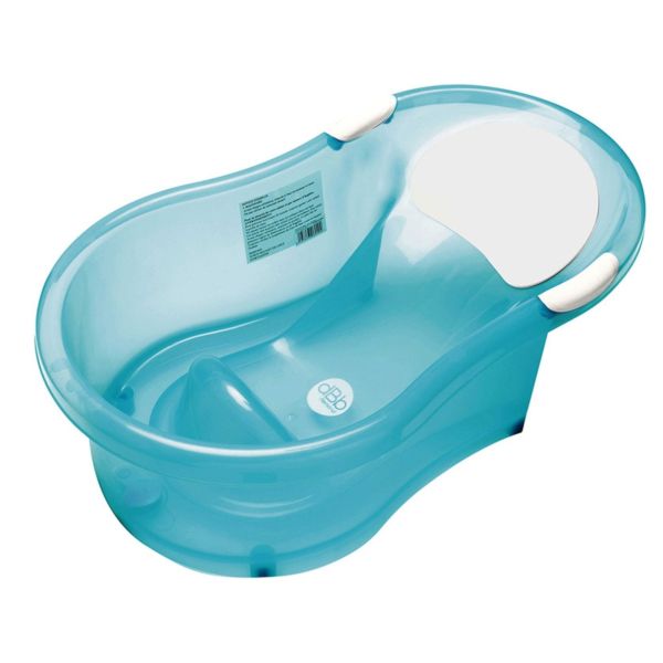Pack baignoire 0-6 mois avec transat intégré + support de baignoire - turquoise