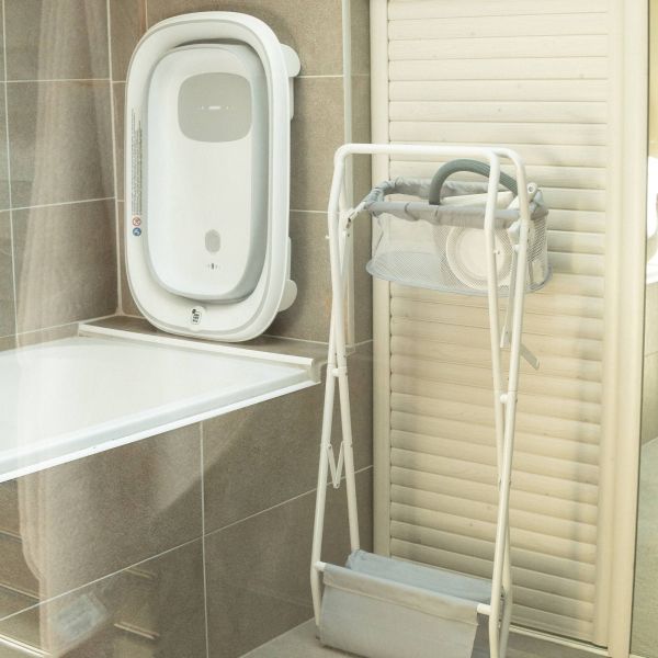 Pack baignoire pliable avec support et accessoires