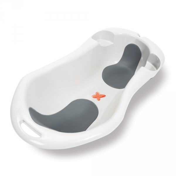 Baignoire évolutive Anatomy gris perle soft gris + pied de baignoire