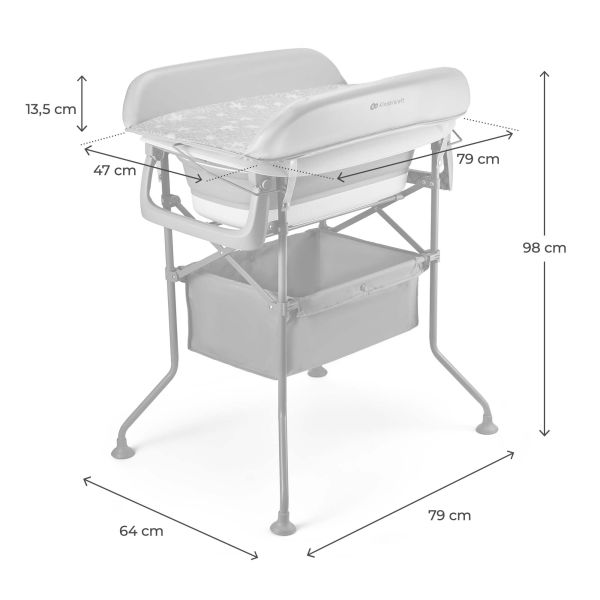Baignoire avec table à langer Bubbly
