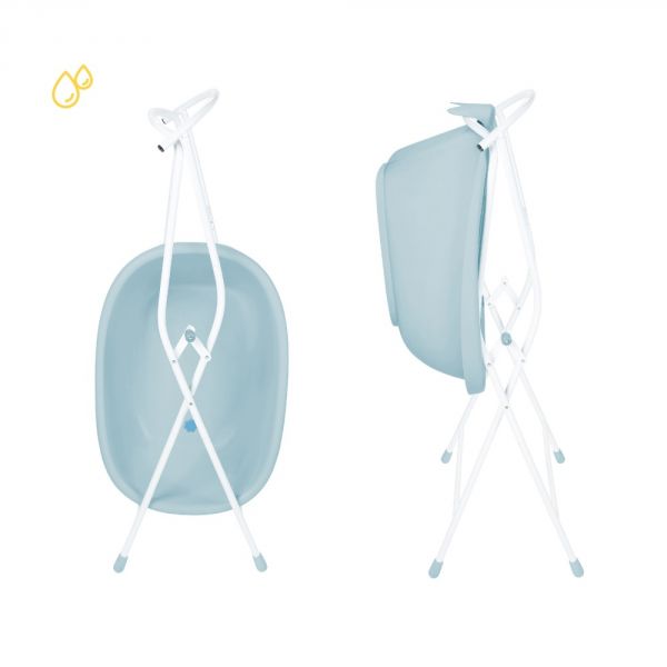 Pack baignoire évolutive Baleine avec pied 0-24 mois