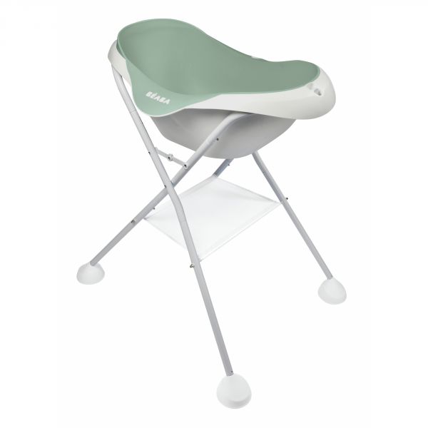 Baignoire bébé camélé'o minéral sage green + support