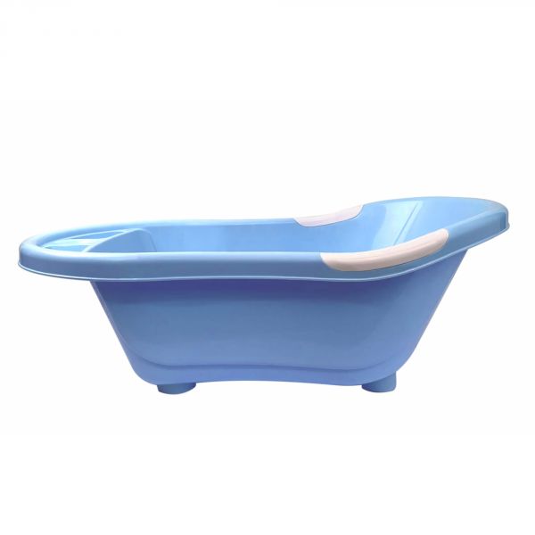 Baignoire bébé avec vidange bleue