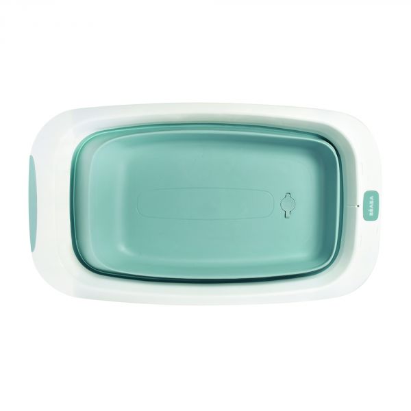 Baignoire Eazy Pop Camélé'O Bleu baltique + Baby cologne 100ml + Trousse baby necessities Teddy beige