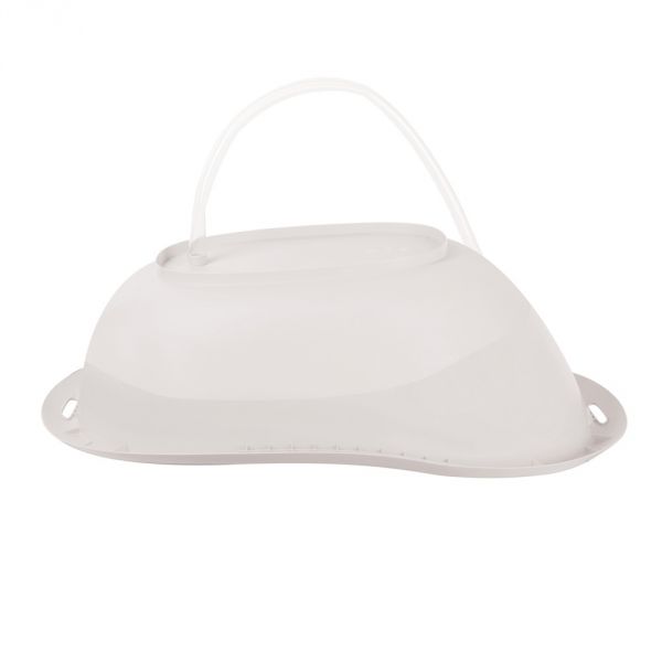 Baignoire ergonomique avec vidange - blanche