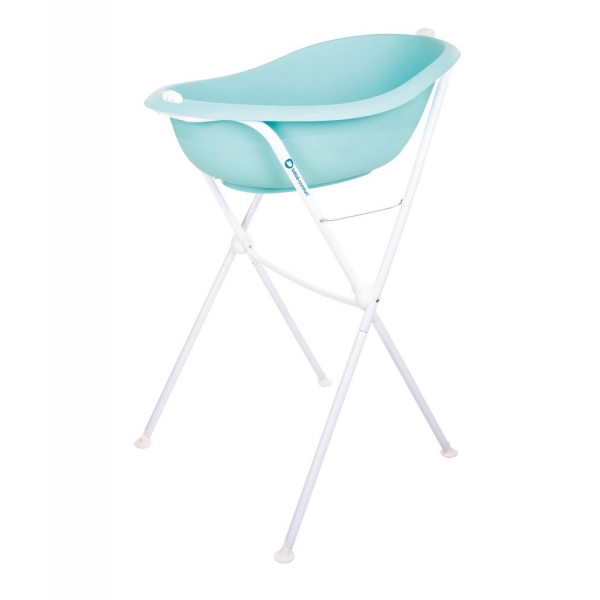 Bebe Confort Baignoire Ergonomique Avec Vidange Support Bleu Made In Bebe