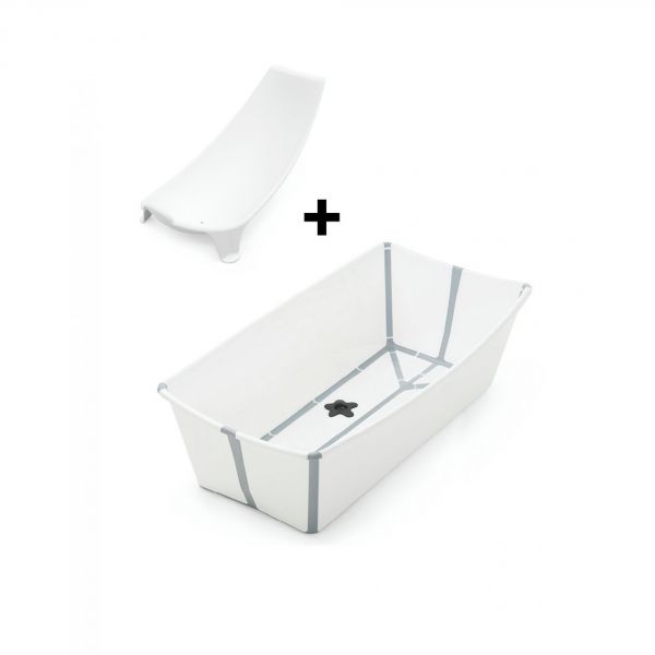 Baignoire Flexi Bath XL + transat de bain - Blanc (transat offert)