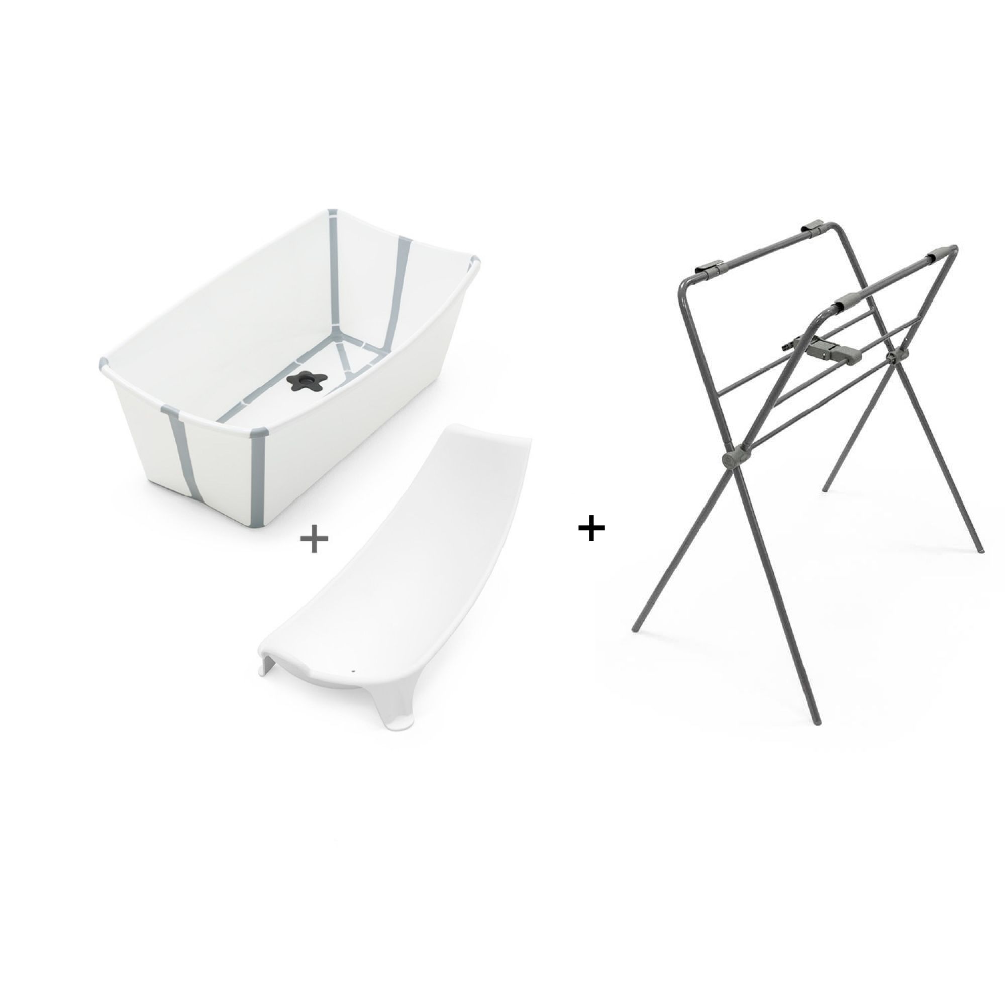 Stokke Baignoire Flexi Bath Blanc Transat Et Support De Baignoire Made In Bebe