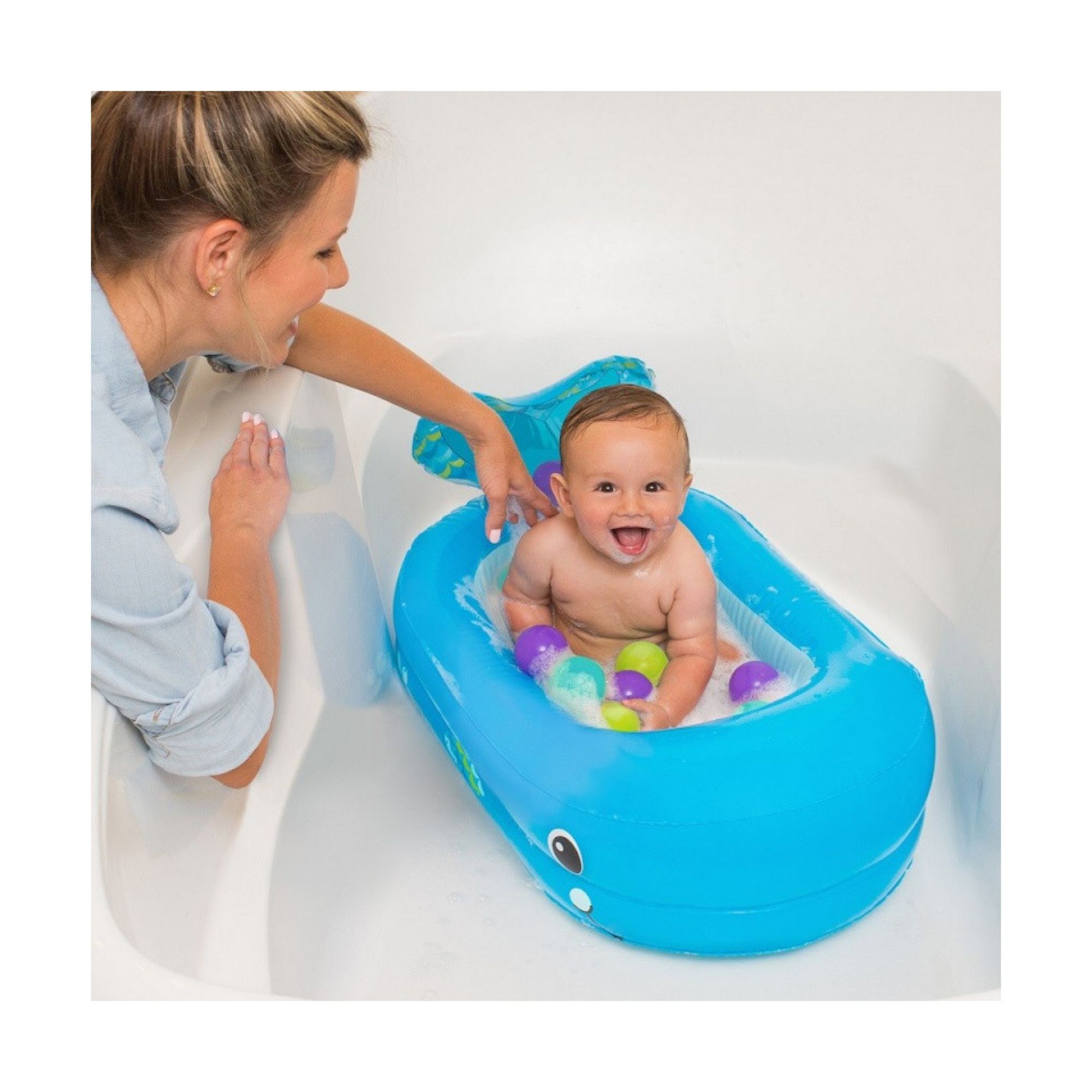 Infantino Baignoire Gonflable Baleine Avec Balles De Jeu Made In Bebe Infantino Baignoire Gonflable Baleine Avec Balles De Jeu Made In Bebe