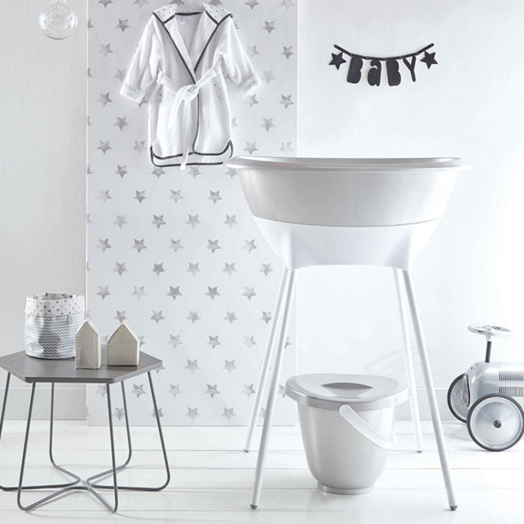 Luma Baignoire Bebe Gris Clair Made In Bebe