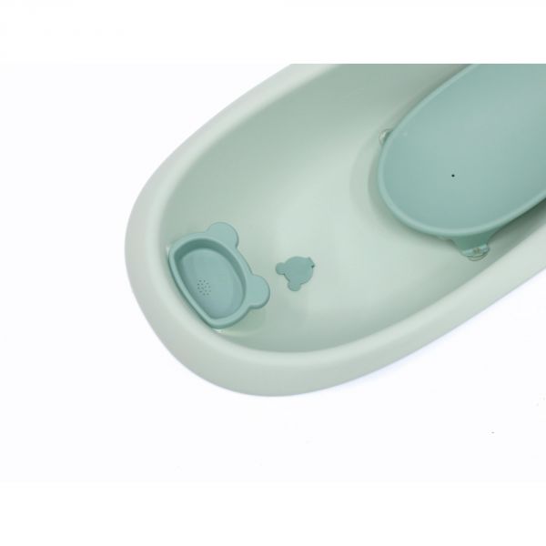 Baignoire Ourson Vert sauge + support de baignoire