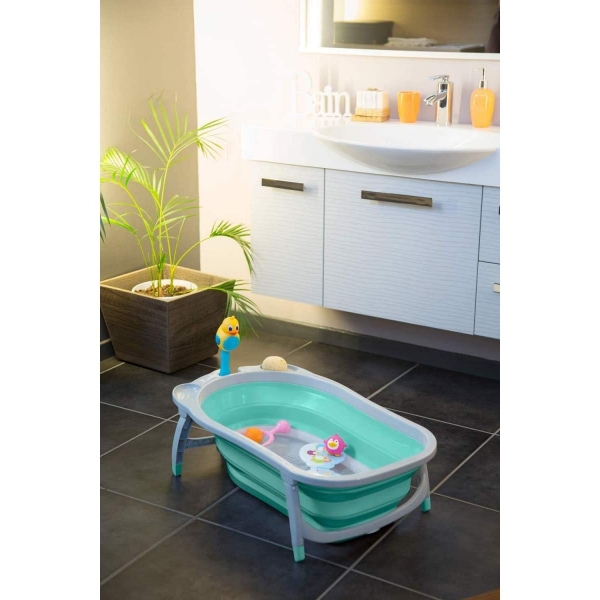 Baignoire bébé pliable Vert d'eau