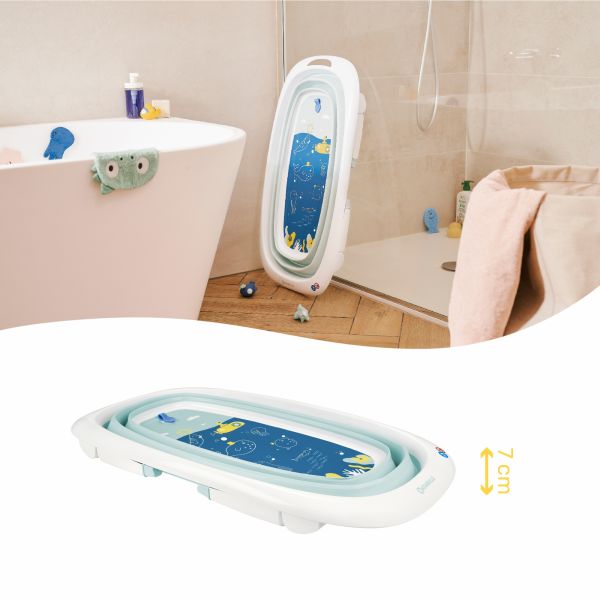 Baignoire bébé pliable bleu