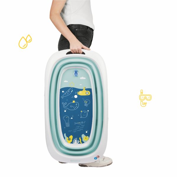 Baignoire bébé pliable bleu