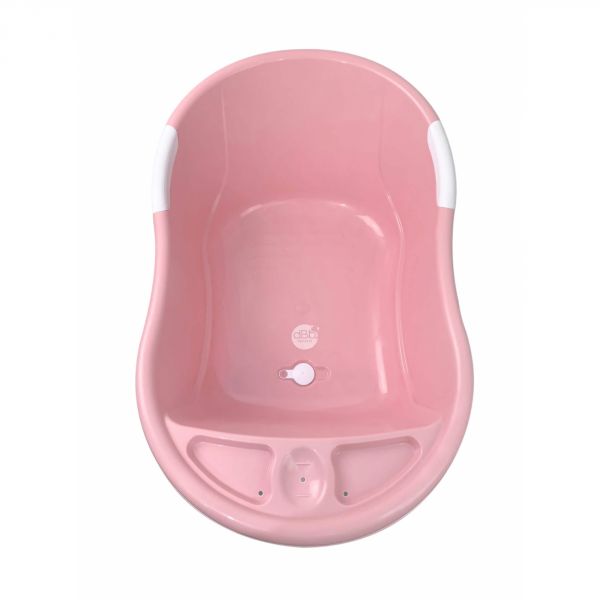 Baignoire bébé avec vidange rose