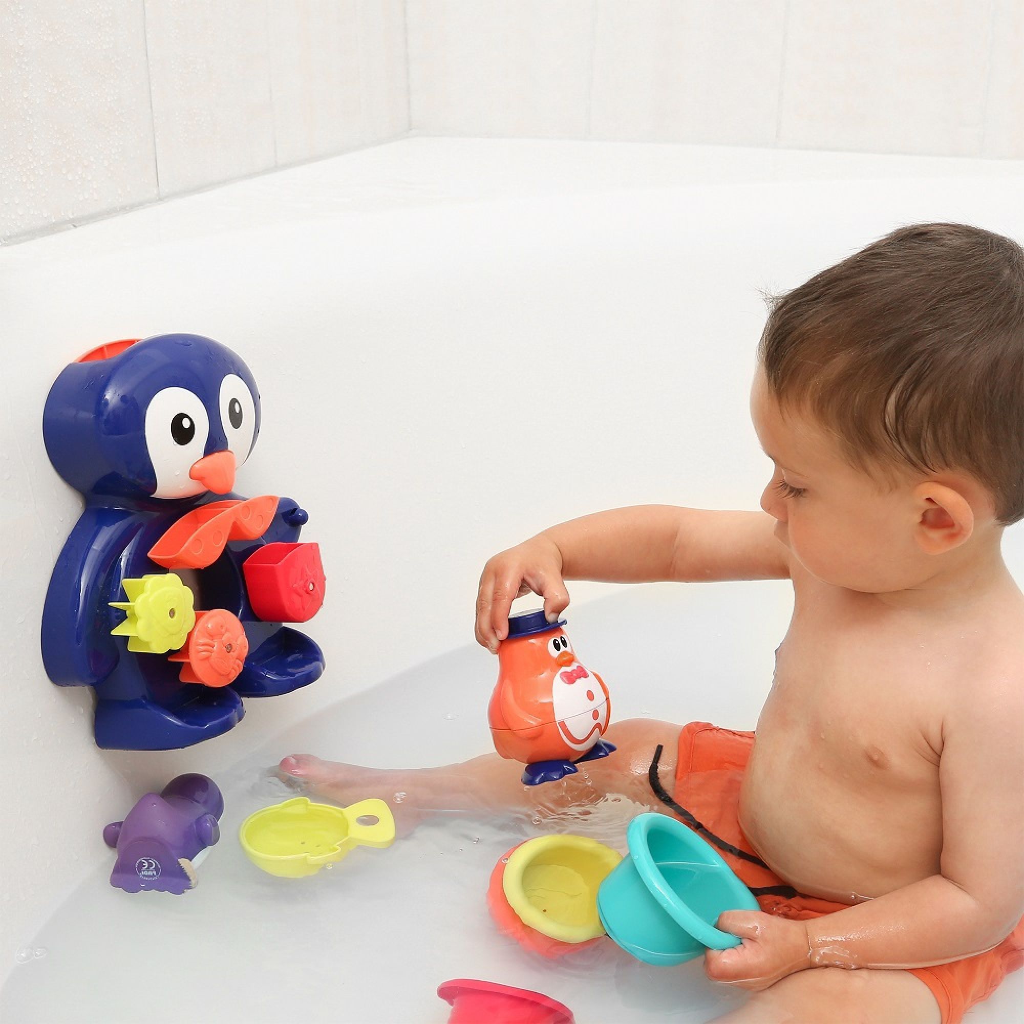 Jouets de bain Baignoire Piscine Jouet Flottant Pingouin Bébé