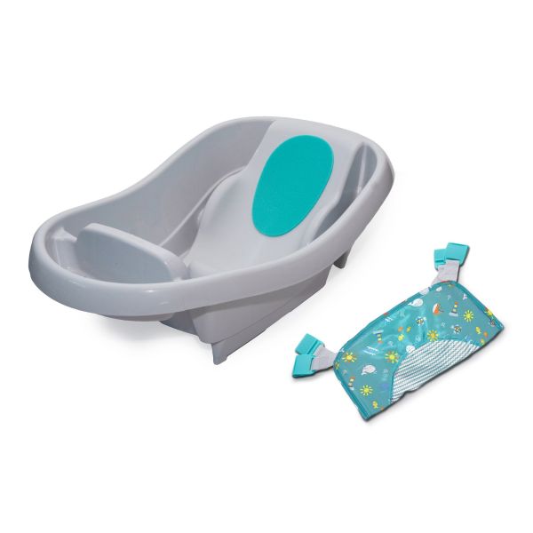 Baignoire bébé, extra-large avec portage en tissu doux