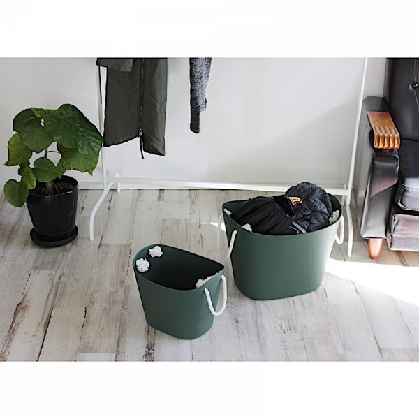 Panier de rangement Balcolore 38 litres - Vert Foncé