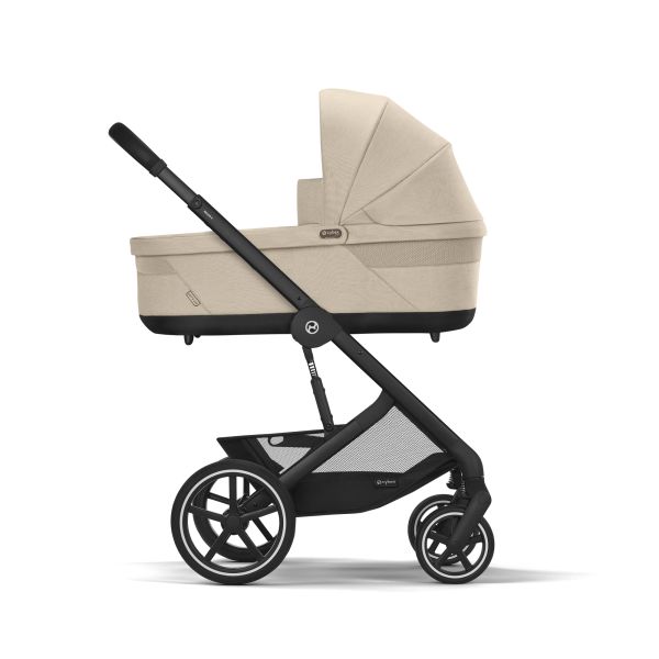 Poussette trio naissance Balios S Lux 3 Almond Beige + Siège auto Cloud G i-Size tissu Plus + Nacelle - Édition limitée