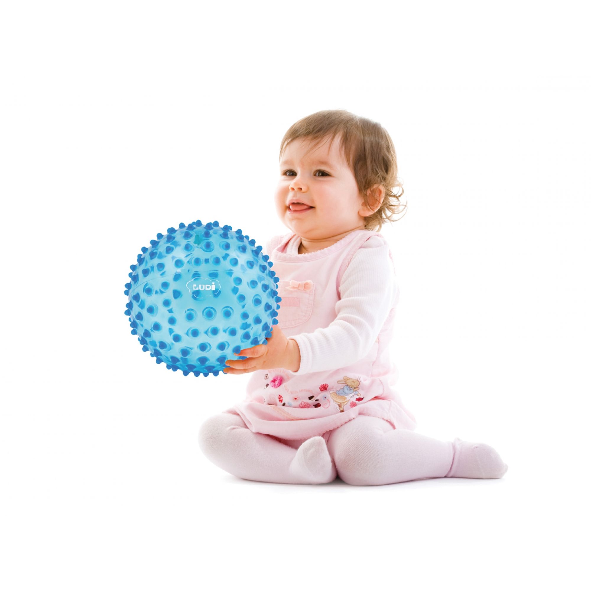 Ludi Jouets Balle Sensorielle Bleue Made In Bebe