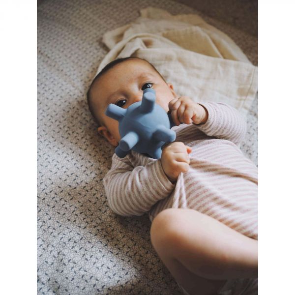 Balle sensorielle en gomme naturelle Powder Blue