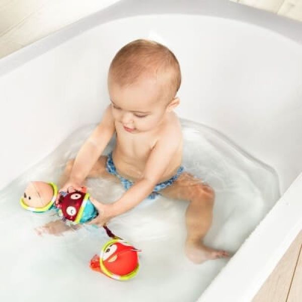 Lot de 3 Balles de bain Georges, César et Alice
