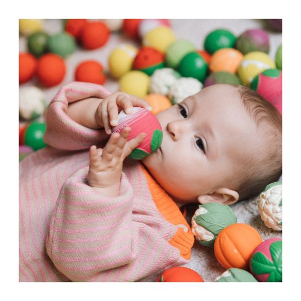 Lot de 3 balles sensorielles bébé Salade de Légumes
