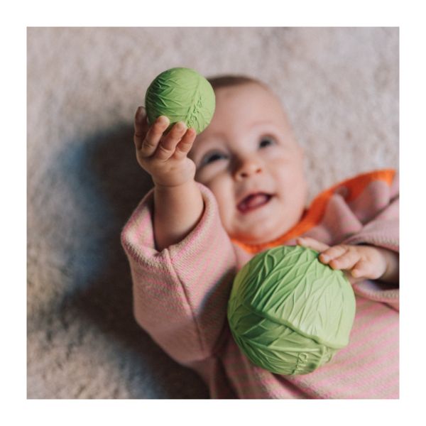 Lot de 3 balles sensorielles bébé Salade de Légumes